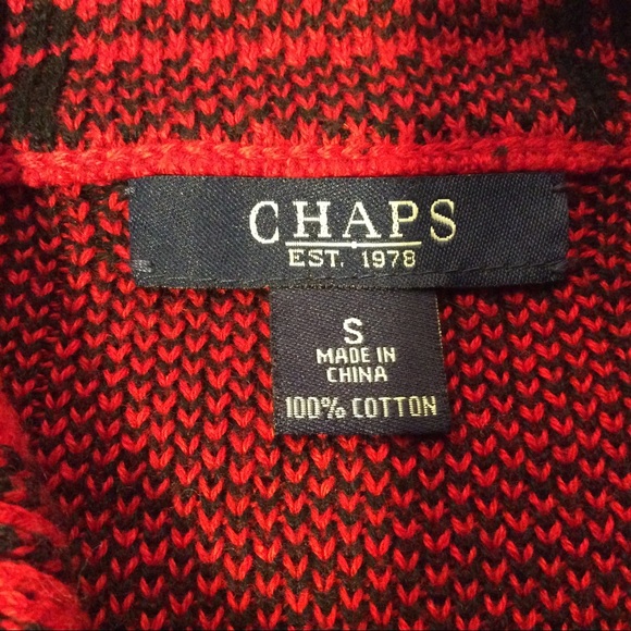 Chaps Plaid womens sweater jacket size small - Picture 7 of 7